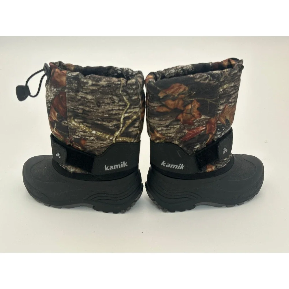 Kamik Kids Rocket Mossy‎ Oak Insulated Winter Snow Boots Camo Size 10 Ski